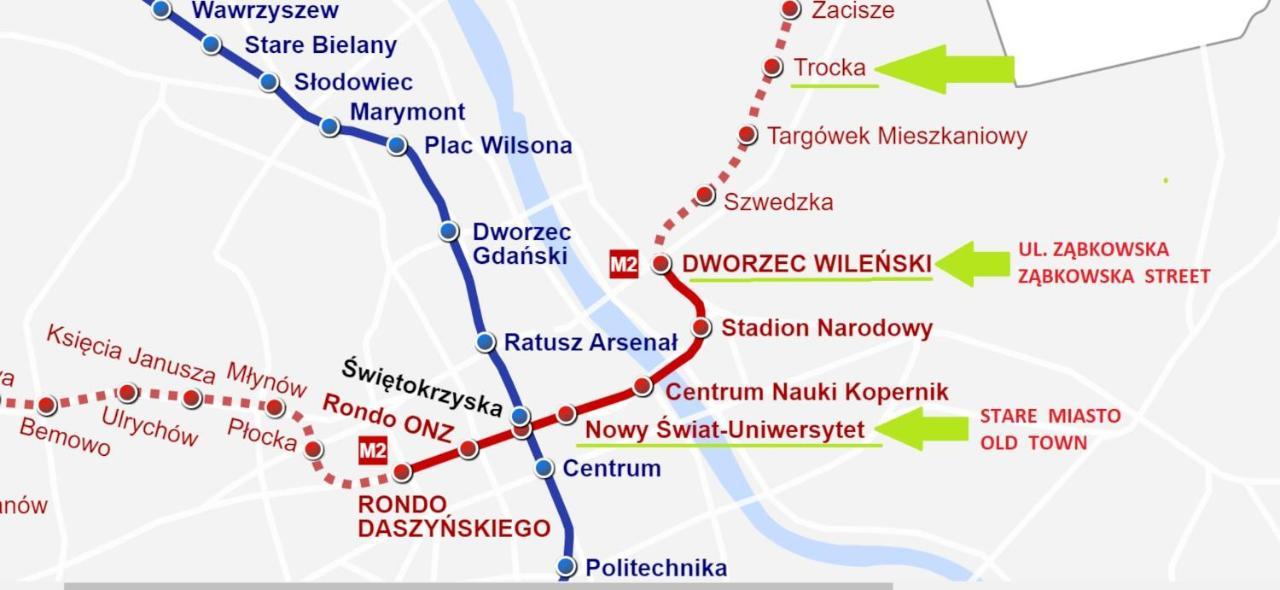 Metro Trocka Apartment Warszawa Exteriör bild